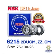 NSK Bearing 6215 ZZ 2DUCM CM (75x130x25