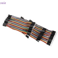 SAIA 3 PCS Breadboard Jumper Wires, Multicolored 10CM Dupont Wire, Electronics Prototyping M To F / 