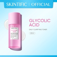 SKINTIFIC Glycolic Acid Daily Clarifying Toner 80ml - Exfoliating Brighten Skin With Niacinamide