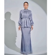 NEW FREYA KURUNG ASH BLUE SAIZ XL WITH FREE GIFT