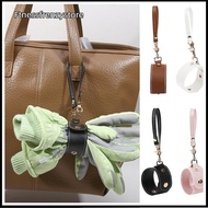 [FF] Trendy Solid Color PU Leather Glove Scarf Holder Strap Outdoor Travel Hat Clip Portable Multifu