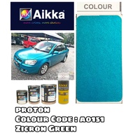 AIKKA AUTOMOTIVE PAINT / PROTON SAGA A0151* PEARL / ZICRON GREEN /TOUCH UP PAINT / DIY CAT SPRAY TIN