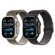 【Apple官方直送】Watch Ultra 2 GPS+行動網路(49mm)鈦金屬錶框+鈦金屬米蘭式錶環 M【10個工作天出貨】