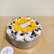 黑芝麻芒果慕斯蛋糕 芒果 生日蛋糕 鑠甜點 芒果蛋糕 蛋糕 甜點