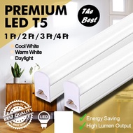 (NO SIRIM) Premium LED T5 Tube Light Lamp Bulb Complete Set Ceiling Light Tube DL CW WW 3C 1ft/ 2ft/