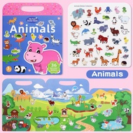 Kids Reusable Jelly Stickers DIY Activity Set for Quiet Books 500+ Stickers Educational Play Toy
