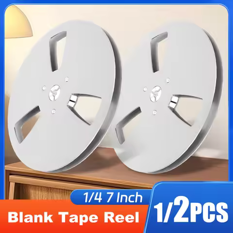 3 Holes 1/4 7 Inch Blank Tape Reel Aluminum Alloy Empty Tape Reel Recording Takeup Reel Opening Mach