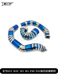Titanium Alloy เทอร์โบชาร์จเจอร์ท่อสําหรับ BMW S55 M2C M3 M4 F80 F82 การปรับเปลี่ยนรถและอัพเกรด