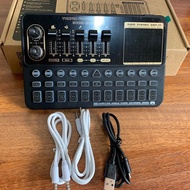 Combo Bộ Micro ISK AT100+Sound Card K500 mới có bluetooth auto-tune kèm dây live và lấy nhạc bảo hàn