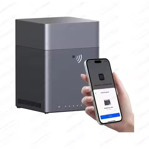 DH4300 Plus 4-Bay Desktop NAS, 120TB Capacity (Diskless), 8GB RAM Remote Access & AI Photo Album Net