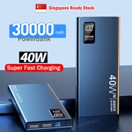 40W Fast Charging Powerbank 30000mAh Portable Charger Ultra Thin PD20W 20000mAh Power Bank Battery P