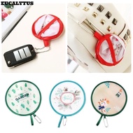 EUCALYTUSS Cartoon Small Fan, Gift PET Pocket Fan, Mini Foldable Pocket Cloth Fan