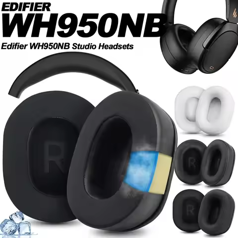 Replacement for EDIFIER WH950NB Wireless Headband Ear Pads Earphone Cushions Headphones Protein Earm