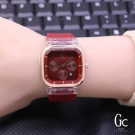 jam tangan wanita GC Guess Collection kotak rubber chrono variasi