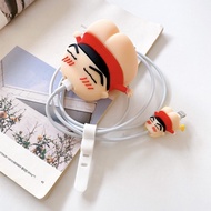 【ส่งจากไทย】เคส สายชาร์จ ลายการ์ตูนน่ารัก ไอโฟน  หัวเล็ก 5W /Apple PD 18W/20W Cable Bite ตัวถนอมสายชาร์จ iphone