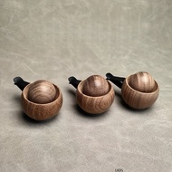 LK8S-Car Air Vent Wooden Diffuser For Essential Oils Mini Egg Shape Aromatherapy Decor With Wood Gra