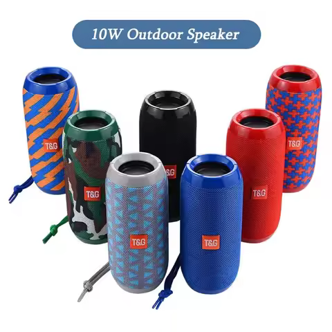 TG117 Portable Bluetooth Speaker Outdoor Wireless Woofer Free Call /FM/TF Card/USB Flash Drive Conne