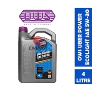 【100% ORIGINAL】OWS Uber Power Ecolight Sae 5W30 Fully Synthetic Engine Oil 4L For Toyota/ Perodua/ P
