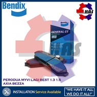 BENDIX FRONT DISC BRAKE PAD PERODUA MYVI LAGI BEST AXIA BEZZA