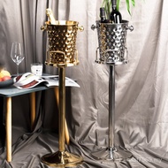 Stainless Steel Metal Bar Champagne Thickened Luxury Milk Ice Household Barrel Tea Shop Light Model 