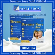 Package Of 2 Boxes Of American Imported DREAMY SURE GOLD Milk 100% Original herbal (Solving insomnia