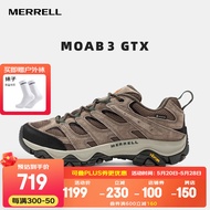 迈乐（Merrell）男女款户外越野徒步鞋MOAB GTX防水透气防滑抓地耐磨登山鞋 J035797 灰深兰-3 GTX男款 43