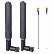 2 x 8dBi WiFi RP-SMA Male Antenna 2.4GHz 5.8GHz Dual Band +2 x 15CM U.FL/IPEX to RP-SMA Female Pigta