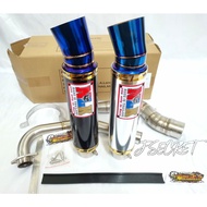 NLK EXHAUST PIPE Y15ZR 32MM/35MM BIG CORK(TEMBAK BULAN) HIGH QUALITY 1:1
