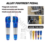 Universal Motorcycle Rear Footrest Pemijak Kaki Alloy Foot Rest Racing Belakang EX5 Y16 Y15ZR NVX155