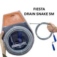 FIESTA DRAIN SNAKE 5M / PLUMBING CABLE / SPRING SINK ROD DRAIN