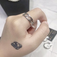 Stainless steel decimal roman ring