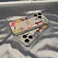 Q version cartoon Apple 14 phone case iPhone13promax12 soft case 11/8 new 7plus transparent xs15 4KH