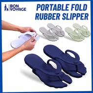 Bon Voyage Folding Portable Travel Hotel Tasteless Bath Non Slip Slippers Couple Outdoor Beach Flip 