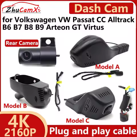 for Volkswagen VW Passat CC Alltrack B6 B7 B8 B9 Arteon GT Virtus OEM 4K UHD 2160P Car DVR Dash Cam 