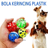 PLASTIC RATTLE BALLS - DOG CAT TOY BALLS