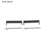 1Pair 24mm to 22mm/20mm Wristband Adapter - Smartwatch Replacement Connector for 7/9/D5i Smart Watch