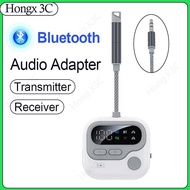 Bluetooth5.4 Audio Adapter 2 in 1 Audio Transmitter Receiver Car 3.5mm AUX TF Card Stereo Music Wire