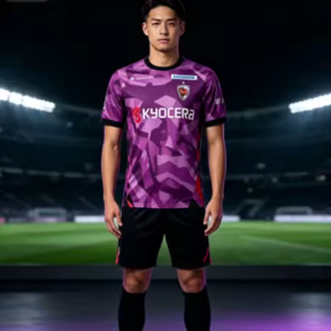 2026 Season New Kyoto Sanga 3D Printed Football Jersey T-shirt Adults & Kids Breathable Quick Drying