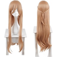 Anime Cosplay Wig Yuuki Asuna Wig Kumquat Weave Long Hair Role Play Wigs