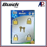 BUICK Key Alike 40mm Padlock Set 4PC