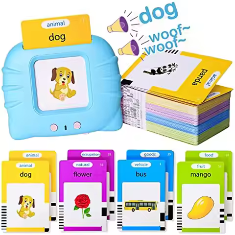Talking early education flash card learning machine children's point reading voice book card reader