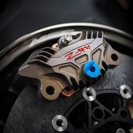 Heo xe máy MFZ 2pis đối xứng niken cánh gió - Heo 2pis MFZ niken logo đỏ - hàng chính hãng