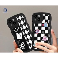 Fx-2 Azq-16 Ss804 Softcase Tpu Diamond Grid For Samsung A05S A05 A15 A73 A01 A02 M02 A24 J2 J4+ J5 J