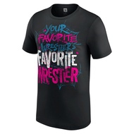 Men's Black AJ Lee Your  Favorite Wrestler T-Shirt