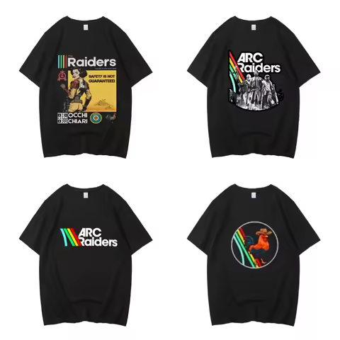 ARC Raiders T-Shirt T Shirt for Man High Quality Cotton Tshirt Vintage Streetwear Unisex Tops Tees M