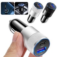 小鋼炮車充3.1A USB+PD 白色
