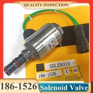 1861526 186-1526 วาล์วโซลินอยด์ไฮดรอลิกสำหรับรถตักล้อยาง D8R 950G 938G 140H D7R 924G รถแทรกเตอร์