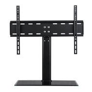 【In stock】Universal Table TV Stand for 26"-70" Height Adjustable Monitor Desk Bracket with Tempered Glass Base TS97