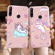 Huawei Y6P Y7P Y5P 2020  Y9 Prime 2019 Case unicorn Case Matte Slim Shockproof Cover Huawei Y6S Y9S 