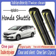 Suitable for Honda Shuttle Double-Layer Rubber Strip Wiper Double Rubber Strip Wiper Windshield Wiper Set (2 Pieces) Honda Shuttle Car Wiper 2015 Until Present